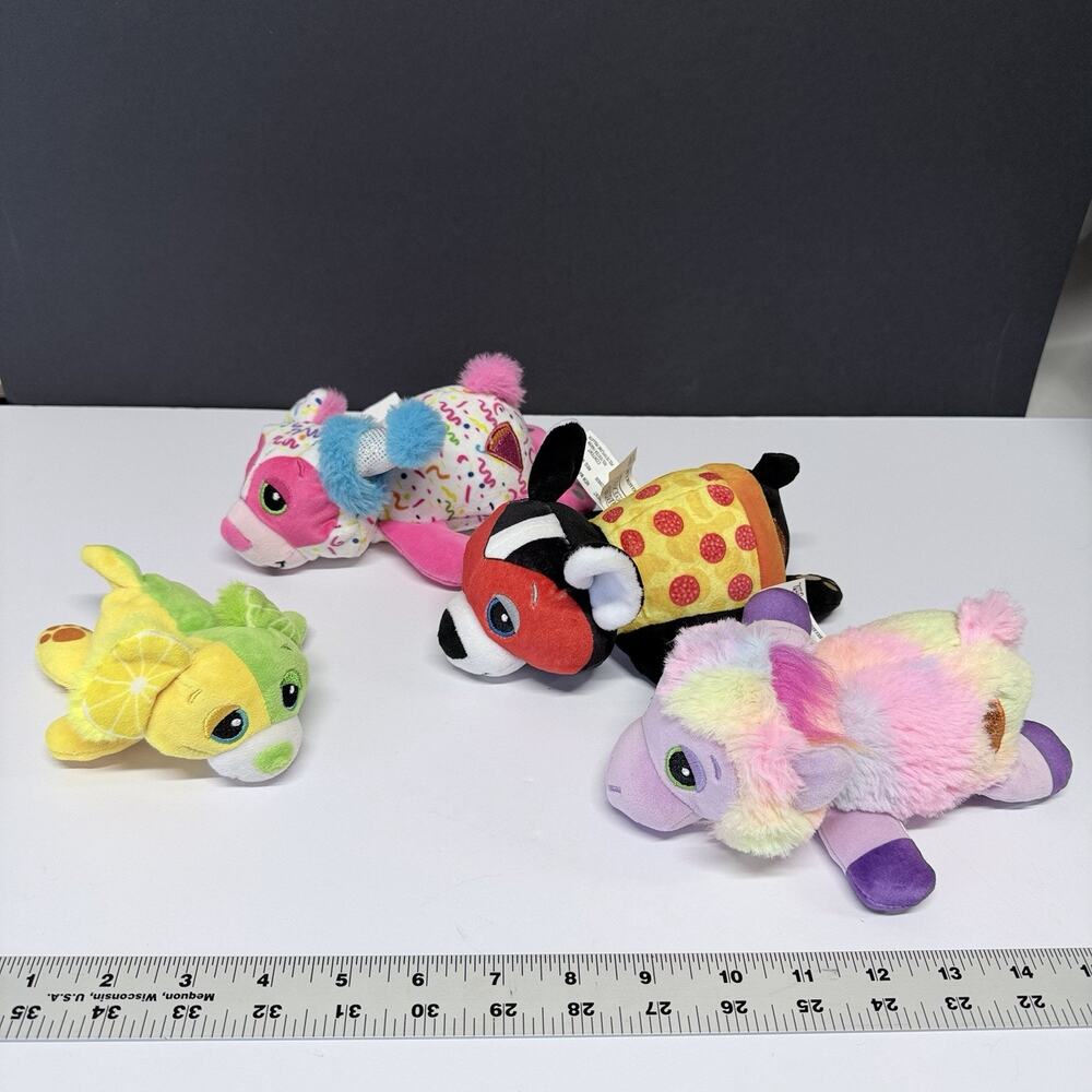 CuteTitos Pizzaitos Carnivalitos Plush Set of 4 Basic Fun Stuffed Bean Bag Toys